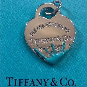 LARGE Tiffany & Co blue splash HUGE RETIRED